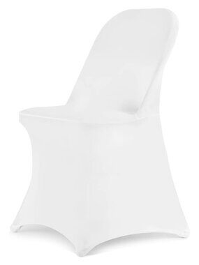 8 NEW White Event Stretch Banquet Folding Chair Covers Wedding
